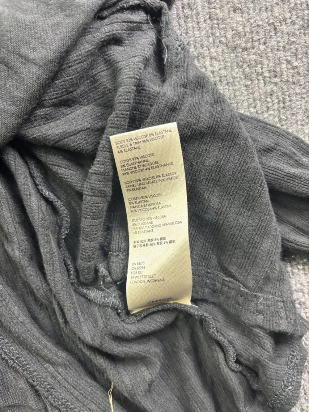 Free People Dress Womens Small Gray Scoop Neck Fit & Flare Long Sleeve Tunic - Picture 6 of 7